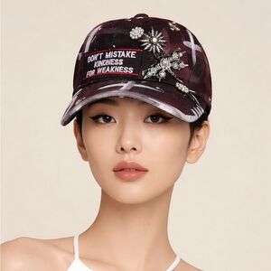 unisex Customize hand painted truckers baseball hat.